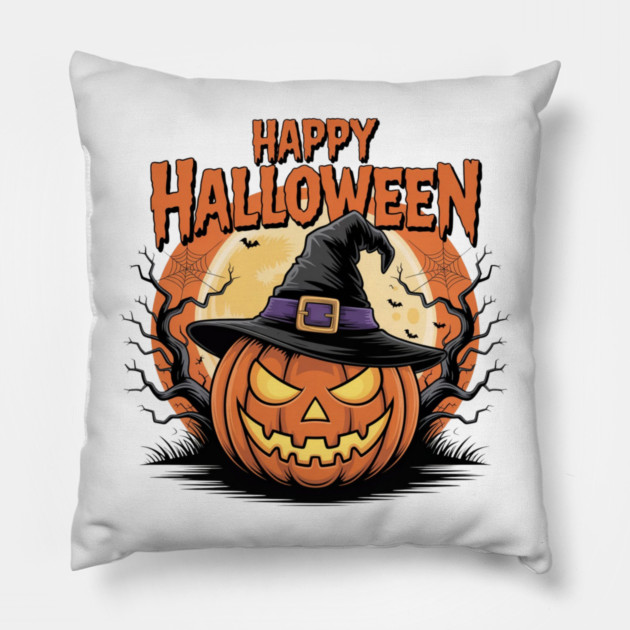 halloween-vibes Pillow by Creatifly Graphic Tees
