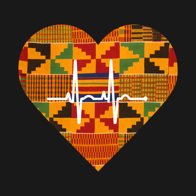 Kente Heartbeat Ghana by Adwoa's Store