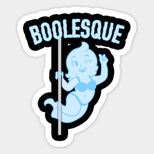 Boolesque Ghost Burlesque Pun Sticker