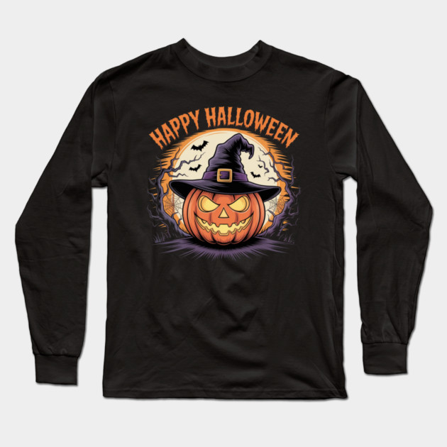 halloween-vibes Long Sleeve T-Shirt by Creatifly Graphic Tees