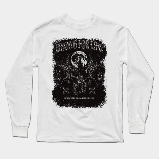 Medieval Skate Knight Long Sleeve T-Shirt by Wrongteeshirt