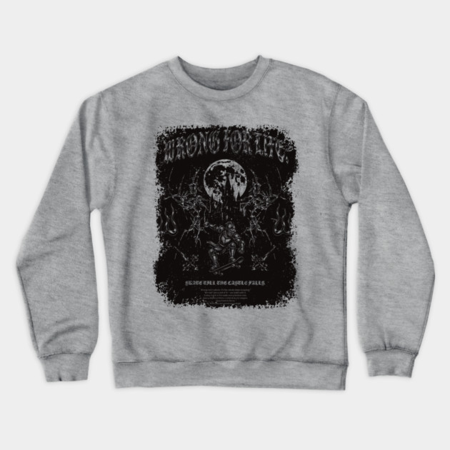 Medieval Skate Knight Crewneck Sweatshirt by Wrongteeshirt