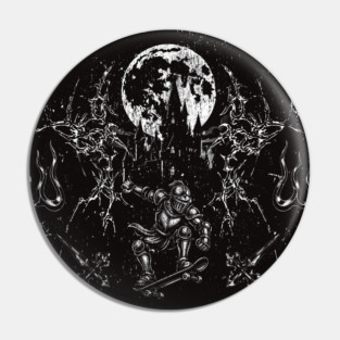 Medieval Skate Knight Pin
