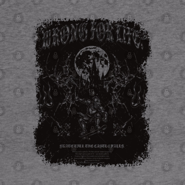 Medieval Skate Knight by Wrongteeshirt