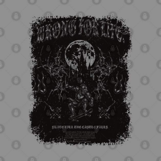 Medieval Skate Knight by Wrongteeshirt