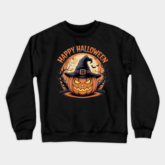 halloween-vibes Crewneck Sweatshirt by Creatifly Graphic Tees