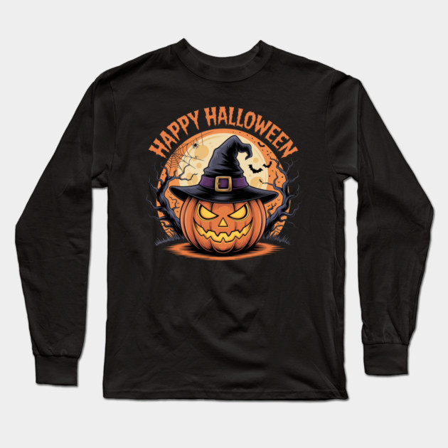 halloween-vibes Long Sleeve T-Shirt by Creatifly Graphic Tees