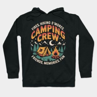 Camping Crew Family Matching Group Friends Men Women Kid1 Hoodie