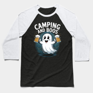 Camping and Boos Camping Halloween Costume For Men Women Baseball T-Shirt