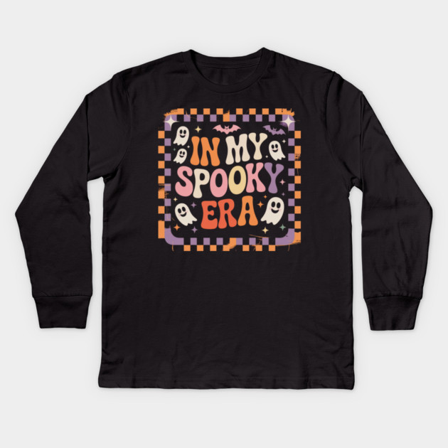 halloween-vibes Kids Long Sleeve T-Shirt by Creatifly Graphic Tees