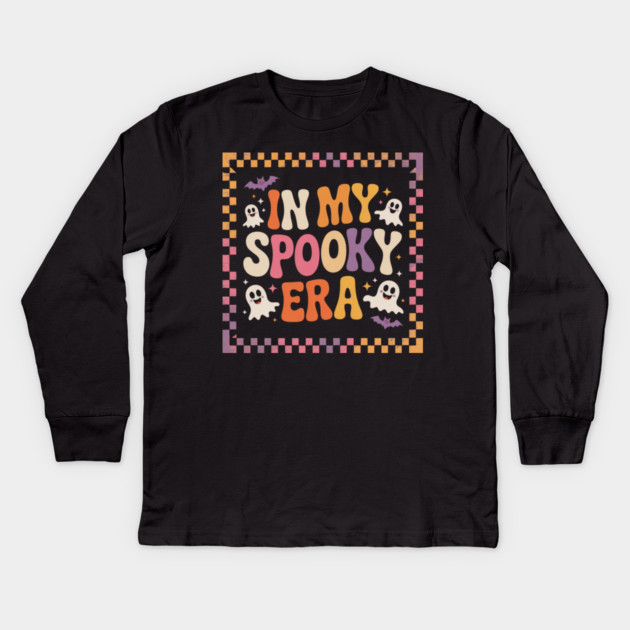 halloween-vibes Kids Long Sleeve T-Shirt by Creatifly Graphic Tees