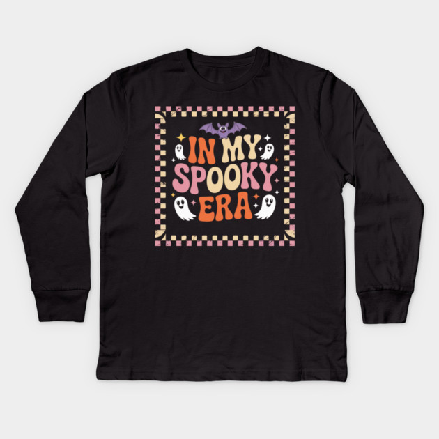 halloween-vibes Kids Long Sleeve T-Shirt by Creatifly Graphic Tees