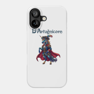 D'artagnicorn the Unicorn Musketeer Phone Case