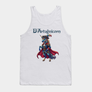 D'artagnicorn the Unicorn Musketeer Tank Top