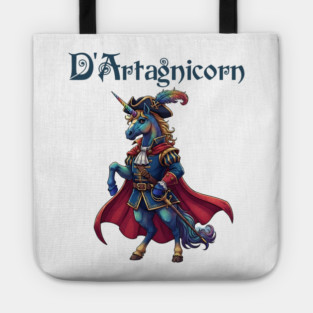 D'artagnicorn the Unicorn Musketeer Tote