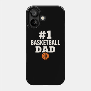 #1 Basketball Dad | Sports Gift Graphic for Fathers Phone Case