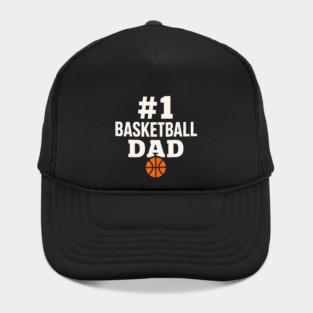 #1 Basketball Dad | Sports Gift Graphic for Fathers Hat