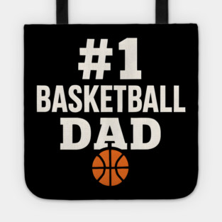 #1 Basketball Dad | Sports Gift Graphic for Fathers Tote