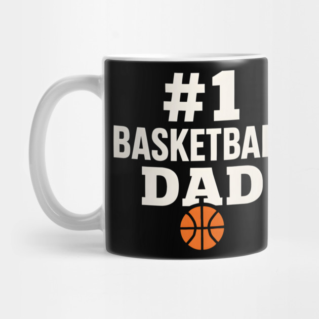 #1 Basketball Dad | Sports Gift Graphic for Fathers by MakerMind8.2