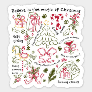 Christmas Doodles Sticker