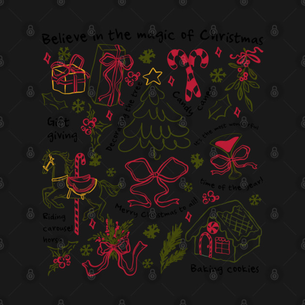 Christmas Doodles by JessArty