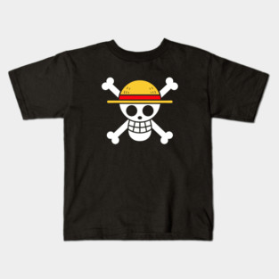 ONE PIECE FLAG Straw Hat Pirates' Jolly Roger ONE PIECE FLAG PROTEST Kids T-Shirt