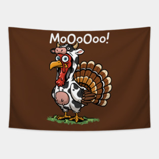 Turkey Moo Tapestry