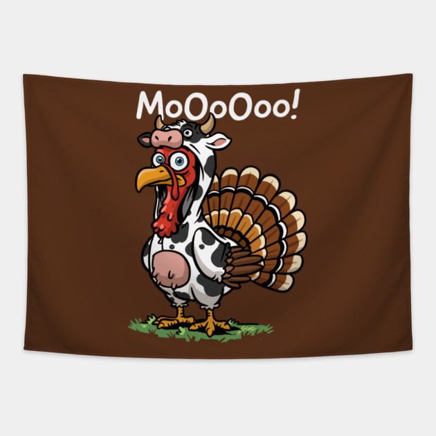 Turkey Moo Tapestry by GoshWow®