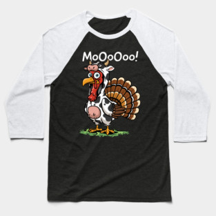 Turkey Moo Baseball T-Shirt