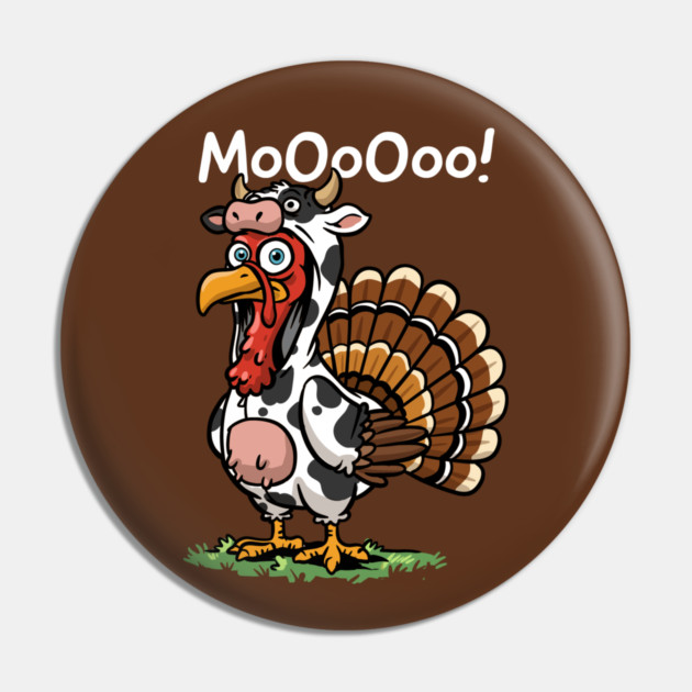 Turkey Moo Pin by GoshWow®