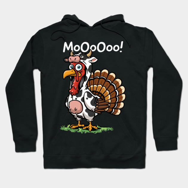Turkey Moo Hoodie by GoshWow®