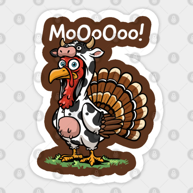 Turkey Moo Sticker by GoshWow®
