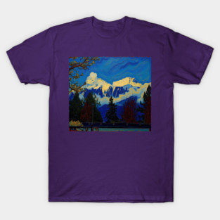 bold scenic oil photo art colorful design T-Shirt