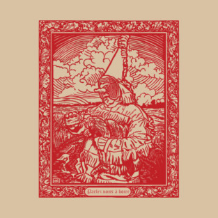 Cajun Mardi Gras Parlez nous à boire Red Line T-Shirt