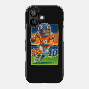 Bo Nix Denver QB Cartoon Caricature Shirt Design Phone Case