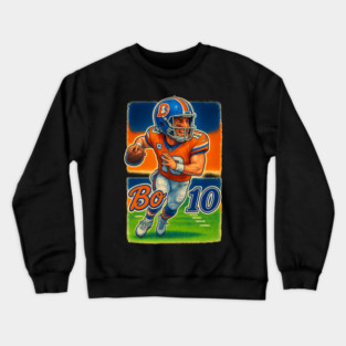 Bo Nix Denver QB Cartoon Caricature Shirt Design Crewneck Sweatshirt