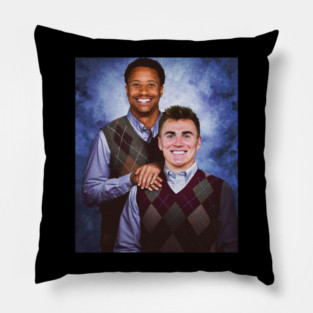 Vintage Bo Nix Courtland Sutton Step Brothers Denver Football Pillow