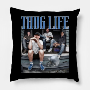 Detroit Thug Life Dan Campbell , Lions Football Pillow
