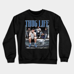 Detroit Thug Life Dan Campbell , Lions Football Crewneck Sweatshirt