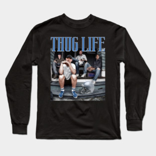 Detroit Thug Life Dan Campbell , Lions Football Long Sleeve T-Shirt