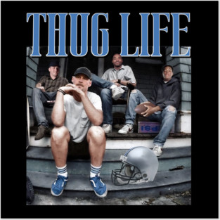 Detroit Thug Life Dan Campbell , Lions Football Posters and Art