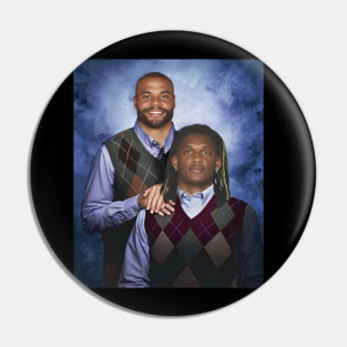 Funny Dak Prescott And CeeDee Lamb Step Brothers, Dallas Football Pin