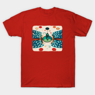 Lollipop Cartoon Spaceship T-Shirt