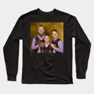 Vintage Christian McCaffrey George Kittle Brock Prudy Step Brothers Football, San Francisco Football Long Sleeve T-Shirt