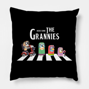 Bluey Here Come The Grannies Pillow