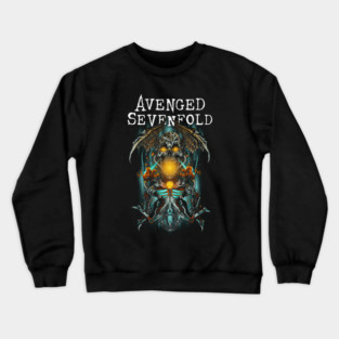 Avenged Sevenfold A7X Deathbat Icon Intricate Art Design Crewneck Sweatshirt
