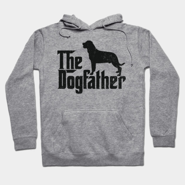 The Dogfather Rottweiler Dog Dad Humor Pun Hoodie by Anticorporati