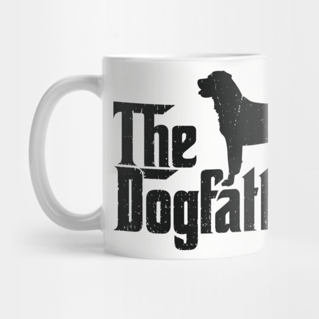 The Dogfather Rottweiler Dog Dad Humor Pun by Anticorporati