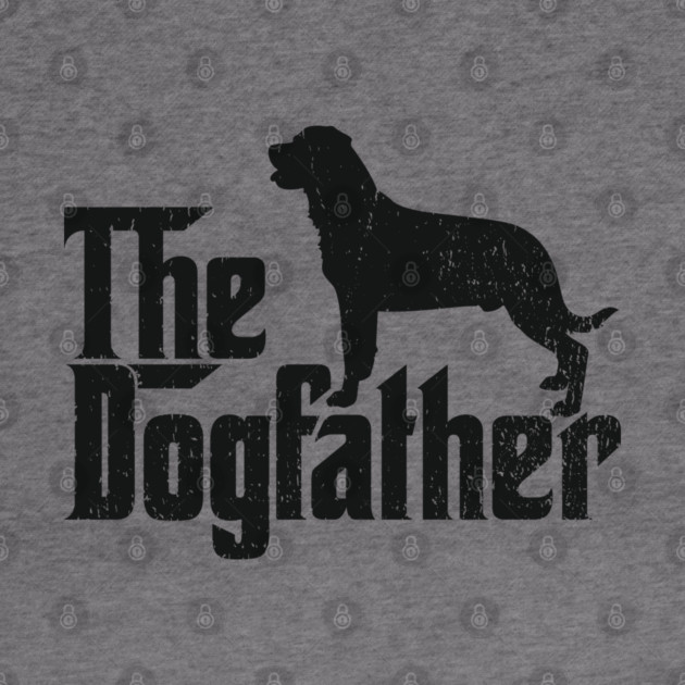 The Dogfather Rottweiler Dog Dad Humor Pun by Anticorporati