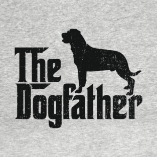 The Dogfather Rottweiler Dog Dad Humor Pun T-Shirt